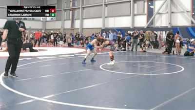 110 lbs Champ. Rd Of 16 - Guillermo Pio Saucedo, Inland Northwest Wrestling Training Center vs Cameron Larson, Steelclaw Wrestling Club