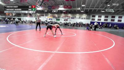 125 lbs Champ. Round 3 - Anthony Hughes, Marian University (IN) vs Trevor Hisey, Indiana Tech