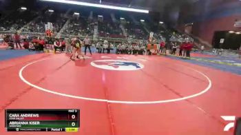 145 lbs Quarterfinal - Cara Andrews, Star Valley vs Abrianna Kiser, Shoshoni