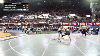 AA - 190 lbs Champ. Round 1 - Brayden Shaw, Gallatin (Bozeman) vs Everett Tucker, Missoula Sentinel