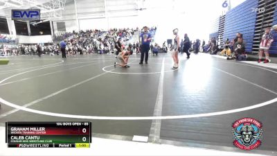 85 lbs Quarterfinal - Graham Miller, Wichita Training Center vs Caleb Cantu, Cougar Kids Wrestling Club