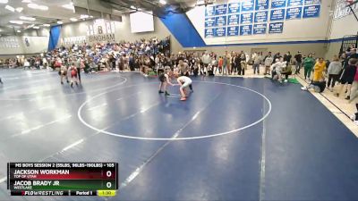 105 lbs Champ. Round 2 - Jacob Brady Jr, Westlake vs Jackson Workman, Top Of Utah