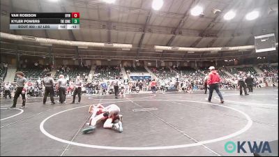 67 lbs Semifinal - Van Robison, Bristow Elementary Wrestling Club vs Kyler Powers, Southern Oklahoma Wrestling Club