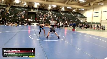 126 lbs Round 3 (8 Team) - Mason Thompson, Kearney Matcats - Gold vs Cobie Chyzy, Black Fox Wrestling Team 2