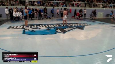 132 lbs Round 1 - Mason Bock, Soldotna Whalers Wrestling Club vs Keagan Frost, Alaska