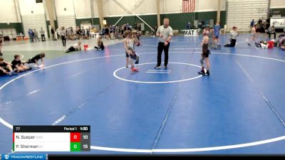 77 lbs Round 5 (8 Team) - Nolan Sueper, Columbus Wrestling Organization vs Peyton Sherman, Grandview