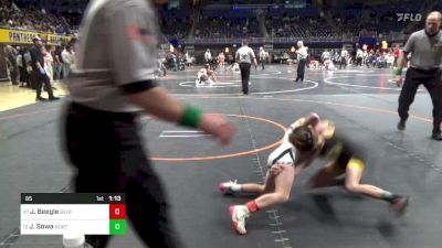 65 lbs Round Of 16 - Jackson Beegle, Bedford vs James Sowa, North Allegheny