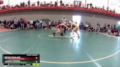 113 lbs Champ. Round 1 - Bryan Rowland, Alexandria Wrestling Academy vs Landen Pegram, Maurer Coughlin Wrestling Club