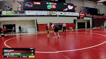 285 lbs 5th Place Match - Keith Miley, Little Rock vs Jacob Christensen, Northern Illinois