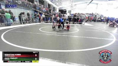 55 lbs Cons. Round 1 - Sebastian Hobbs, Jackson County vs Knox Findley, Clinton