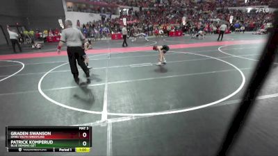 70 lbs Cons. Round 3 - Graden Swanson, Omro Youth Wrestling vs Patrick Komperud, Blue Demons-GET