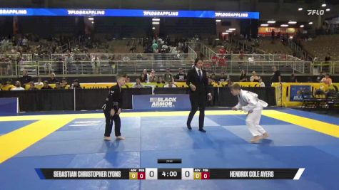 Hendrix Cole Ayers vs Sebastian Christopher Lyons 2025 Pan Kids Jiu-Jitsu IBJJF Championship