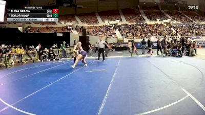 138-D1 Quarterfinal - Alena Gracia, Cesar Chavez High School vs Taylor Wolf, Canyon Del Oro High School