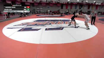 157 lbs Cons. Round 4 - Andrew Ross, Wabash vs Caleb Cox, Wheaton