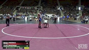 1A-4A 165 3rd Place Match - Brody Frederick, Oak Grove vs Caleb Armstrong, Montgomery Catholic Prep School