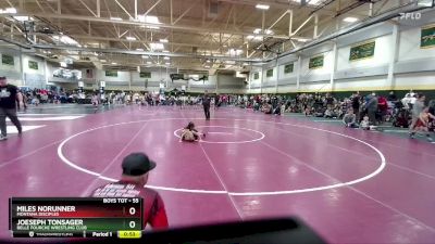 55 lbs Cons. Round 1 - Miles Norunner, Montana Disciples vs Joeseph Tonsager, Belle Fourche Wrestling Club