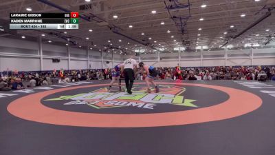 165 lbs Champ. Round 2 - Kaden Marrone, Eagles Wrestling Club vs Laramie Gibson, Unattached