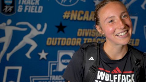 Grace Hartman After Finishing 2nd in the 10,000m and Breaking the NCAA Meet Record