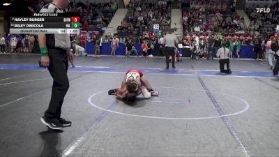 100 lbs Quarterfinal - Miley Dinicola, Halstead vs Hayley Burger, Stanton County Trojans Wrestling