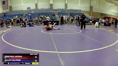 120 lbs Cons. Round 4 - John Paul Hatgas, OH vs Nolan Callahan, IL