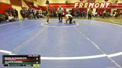 165 lbs Cons. Round 1 - Nicholas Evangelista, Archbishop Mitty vs Valentin Ramirez, Alisal