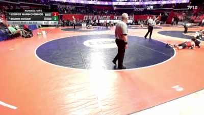 3A 132 lbs Quarterfinal - George Marinopoulos, Chicago (Marist) vs Shawn Kogan, Lincolnshire (Stevenson)