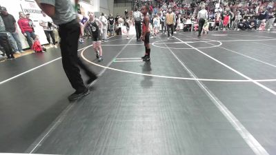 61 lbs Quarterfinal - Cassius Bennett, Tulsa North Mabee Stampede vs Beckett Mills, Keystone Kids Wrestling Club