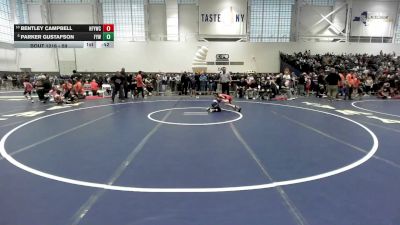59 lbs Cons. Round 5 - Bentley Campbell, Hoosick Falls Youth Wrestling Club vs Parker Gustafson, Falconer Youth Wrestling