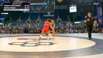 140 lbs Champ. Rd Of 64 - Serenity Ulmer-Earnest, OH vs Sophia Forman, NE