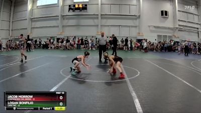 72 lbs Round 1 (8 Team) - Logan Bonfilio, Lake WC vs Jacob Morrow, Contenders WA Green