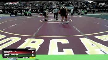 132 lbs Cons. Round 3 - Afton Rutter, Wasatch vs Shelby Prather, Potlach