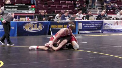 145 lbs Consi 1 - Daniel Brady, Hamburg vs Lucas Boyer, Elizabeth Forward