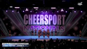 Cheer Factor - JUNIOR X [2026 L6 Junior - Small Day 1] 2026 CHEERSPORT National All Star Cheerleading Championship