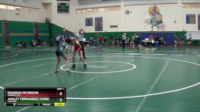 100 lbs Quarterfinal - Madison Peterson, Oregon City vs Ashley Hernandez Moreno, Century