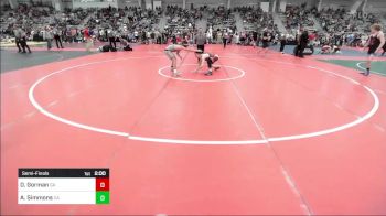 132 lbs Semifinal - Drew Gorman, GA vs Aiden Simmons, CA