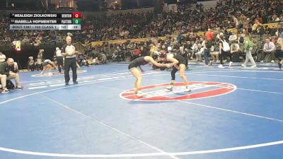 100 Class 1 lbs 5th Place Match - Isabella Hofmeister, Plattsburg vs Nealeigh Ziolkowski, Benton