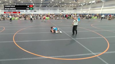 106 lbs Cons. Round 3 - Julian Medina, Unattached vs Corbin Helm, Hernando Wrestling Club