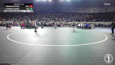 G5A-130 lbs Quarterfinal - Cadence Carter, Vinita-Girls vs Josaline Blevins, Stilwell-Girls