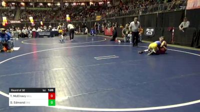 92 lbs Round Of 32 - Tanner McElravy, Bellwood vs Davion Edmond, Erie