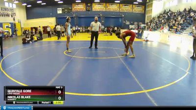 132 White Semifinal - Nikolas Blake, Hagerty vs Quinyale Gore, Lake Gibson