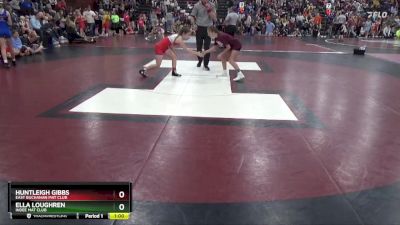 J-5 lbs Round 1 - Huntleigh Gibbs, East Buchanan Mat Club vs Ella Loughren, Indee Mat Club