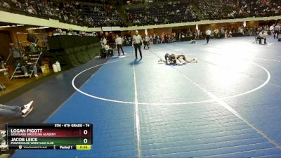 74 lbs Cons. Round 5 - Jacob Leick, Powerhouse Wrestling Club vs Logan Pigott, Siouxland Wrestling Academy