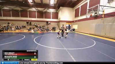 52 lbs Quarterfinal - Ace Higley, Juab Wrestling Club vs Rickson Bass, Southern Utah Elite