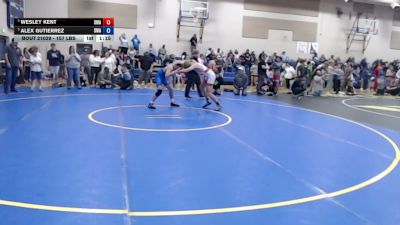 157 lbs Cons. Quarters - Wesley Kent, Sublime Wrestling Academy vs Alex Gutierrez, Sublime Wrestling Academy
