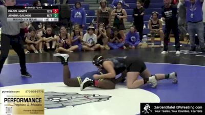 165 lbs Round 1 (4 Team) - Athena Galindo, Passaic Co Tech-Voc vs Isabel James, Vernon Township