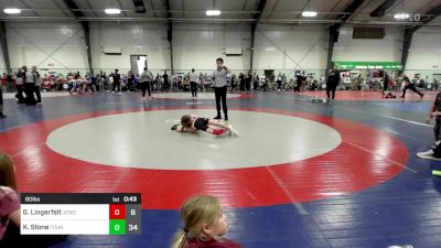 80 lbs 3rd Place - Gavin Lingerfelt, Jackson County Wrestling Club vs Kason Stone, Foundation Wrestling