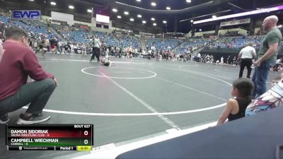 52 lbs Cons. Round 2 - Damon Sidoriak, Salina Wrestling Club vs Campbell Wiechman, Carroll