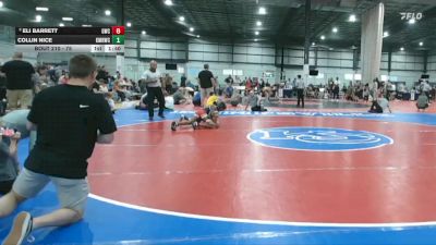 75 lbs Champ. Round 2 - Collin Nice, Kellam Mat Rats Wrestling Club vs Eli Barrett, Grizzly Wrestling Club
