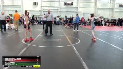 80 lbs Round 4 (6 Team) - Derrick VanRiet, Roughhouse vs Isa Adams, Wrestling Mill