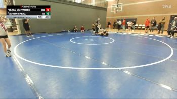 144 lbs 5th Place Match - Isaac Cervantes, Ontario Animals Wrestling vs Austin Saenz, Kuna Klub